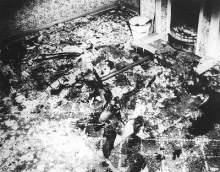 Burned remains of a woman found in London, 1964.